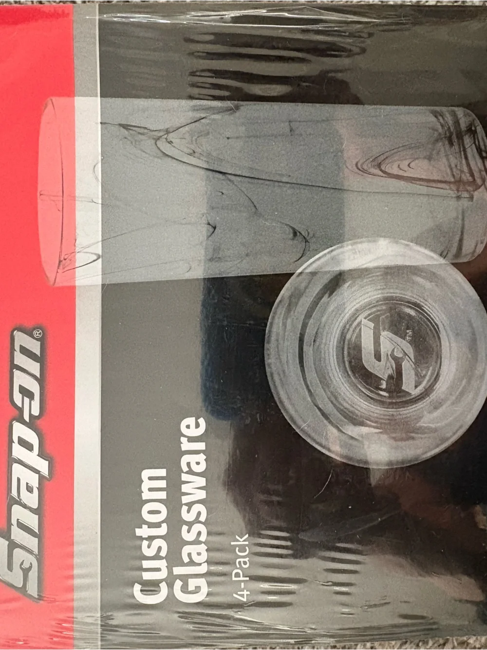 Snap-on Custom Glassware Set - 4 Pack